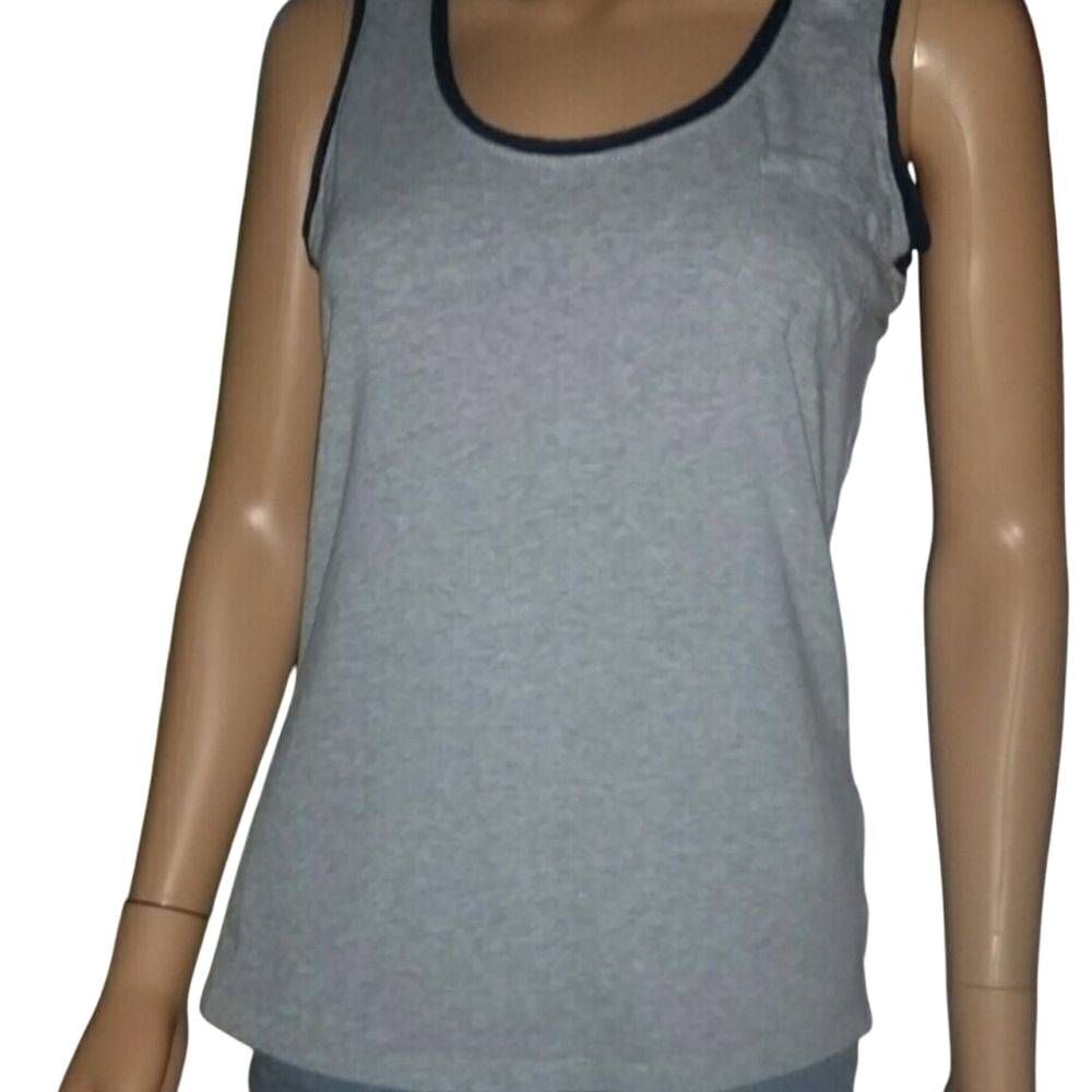 Olive & Oak grey & navy tank M